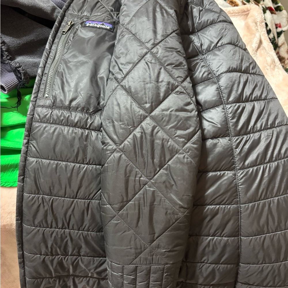 Patagonia Womens Charcoal Puffer Jacket